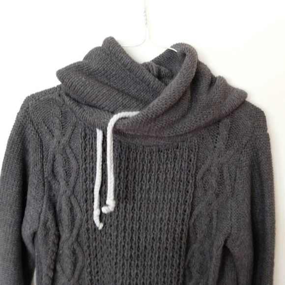 11STREET Womens Cowl Neck Sweater Hoodie - Picture 3 of 8